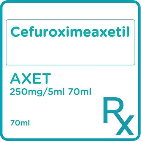 Cefuroxime Axetil 250mg/5ml 70ml [PRESCRIPTION REQUIRED].